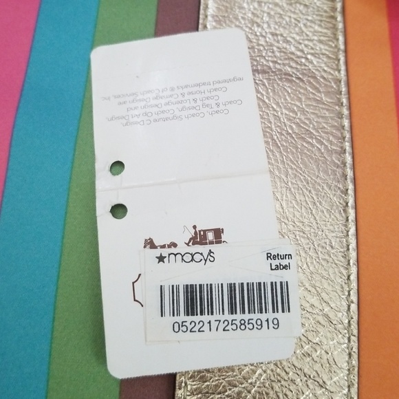 Reserved*Coach crossbody multi colored purse - Picture 7 of 7